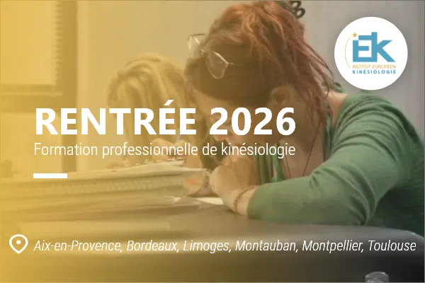 Rentrée 2026 – Formation professionnelle de kinésiologie